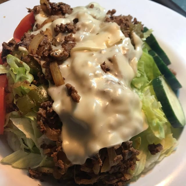 Steak & Cheese Salad.